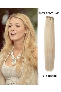 20” #16 Blonde Straight Weave Remy Human Hair Extensions 20” #16 Blonde Straight Weave Remy Human Hair Extensions